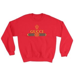 red gucci crewneck
